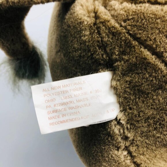 fine toy stuffed animal rhino gray plush safari medium 23x11" missing baby READ - Picture 10 of 10